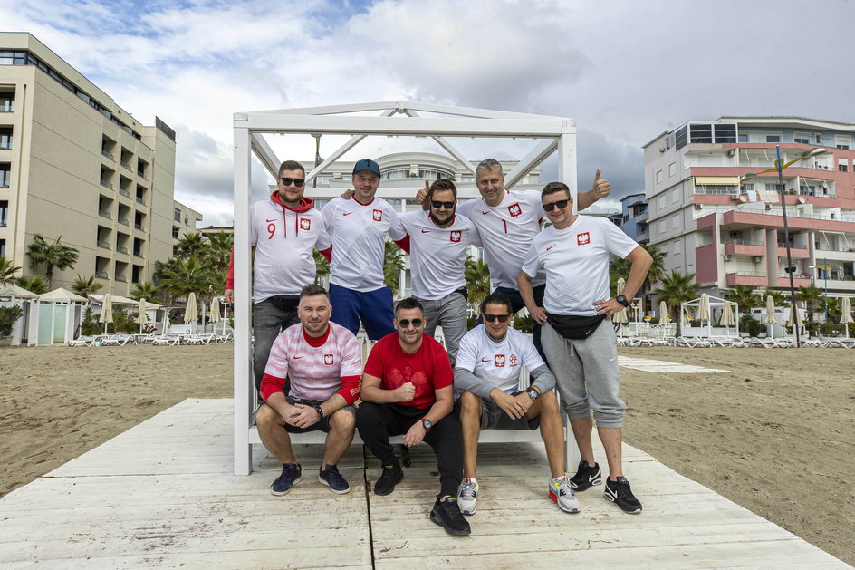 Fani Biało-Czerwonych dwie doby przed meczem spędzili w nadmorskim Durrës
