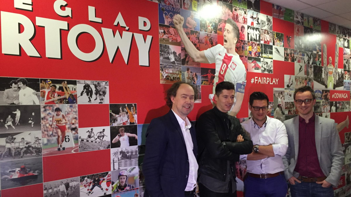 Robert Lewandowski w redakcji PS