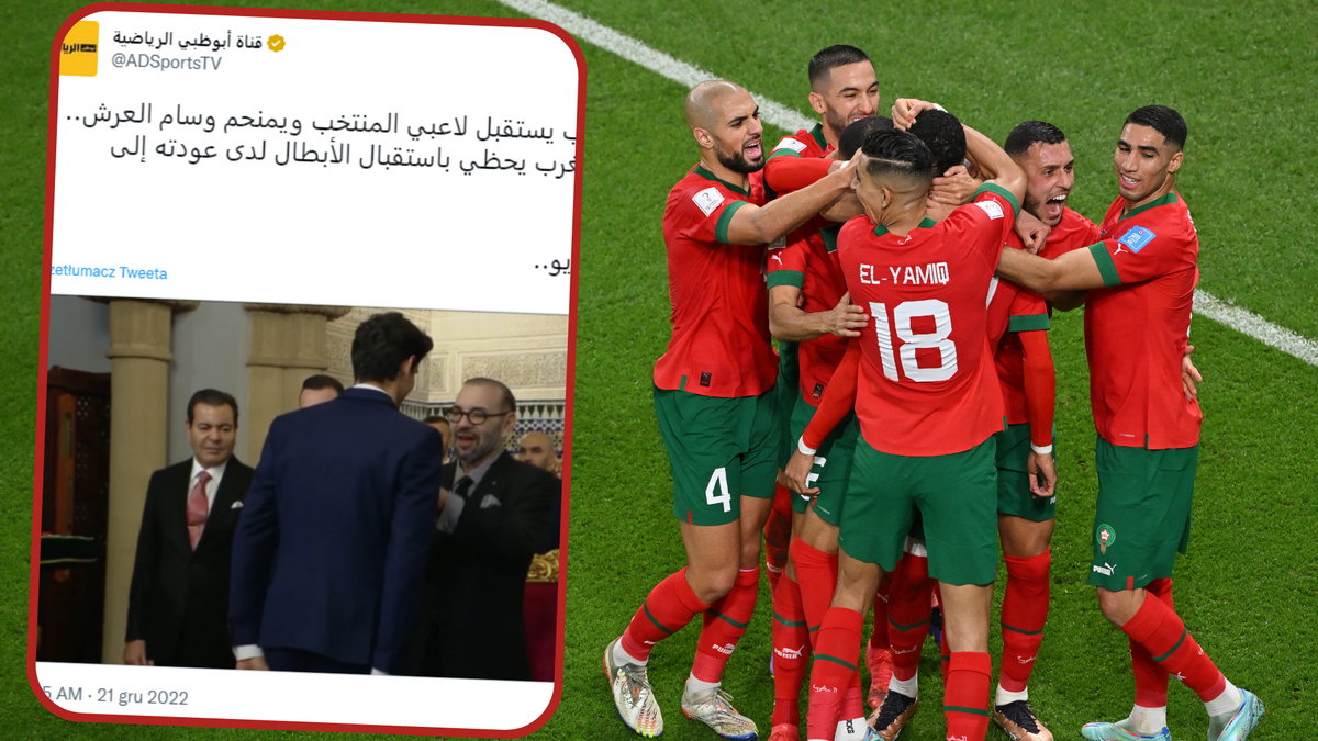 Piłkarze Maroka odznaczani przez króla