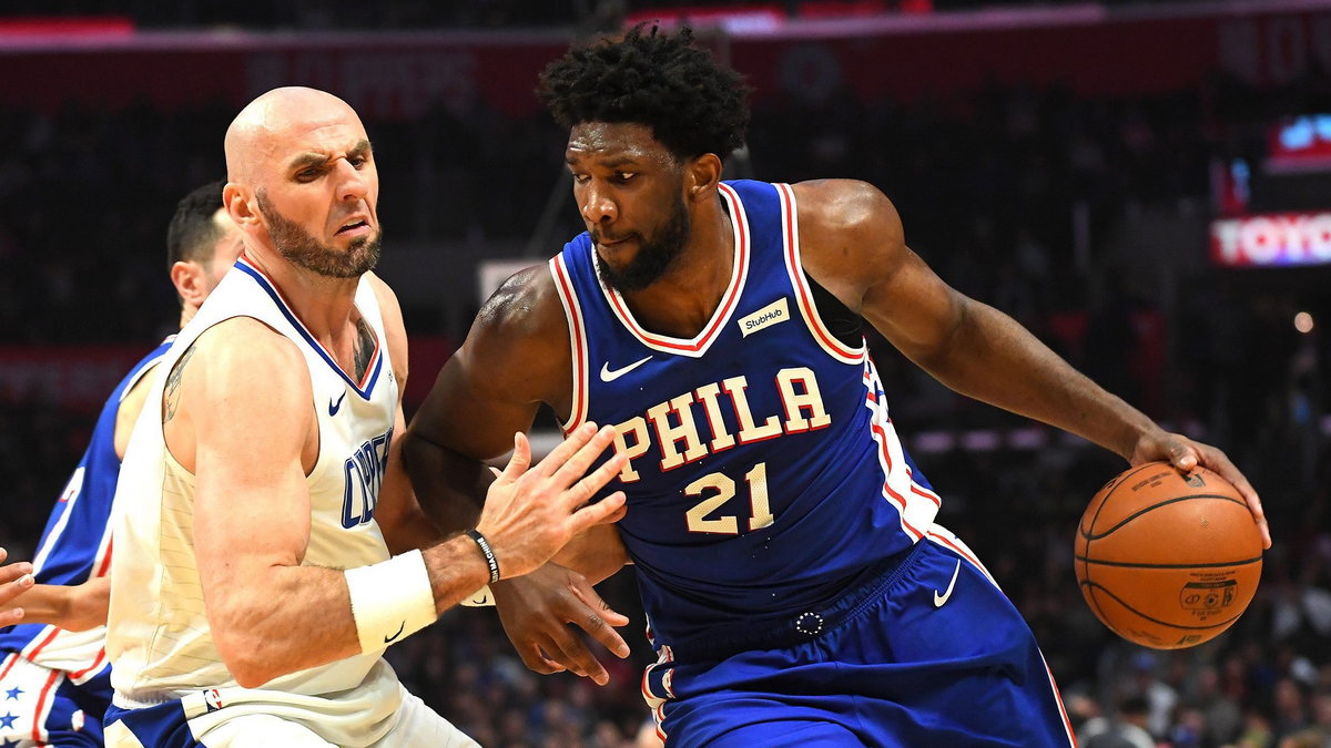 Marcin Gortat i Joel Embiid