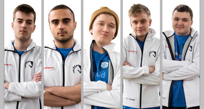 Team Liquid: MinD_ContRoL, KuroKy, JerAx, FATA-, MATUMBAMAN