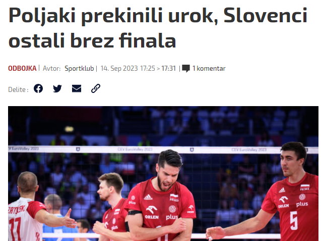 Słoweńcy w szoku po porażce! "Polacy na skrzydłach Leona" - Przegląd  Sportowy