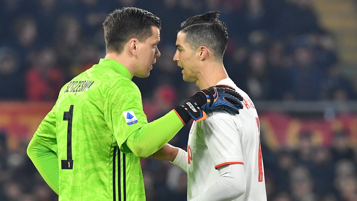 Wojciech Szczęsny i Cristiano Ronaldo