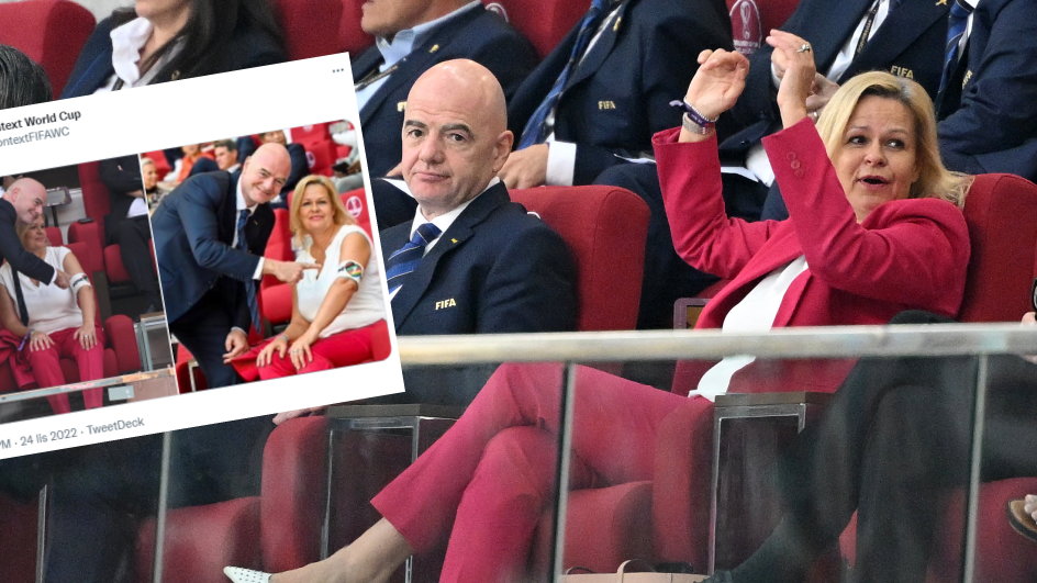 Gianni Infantino i Nancy Faeser