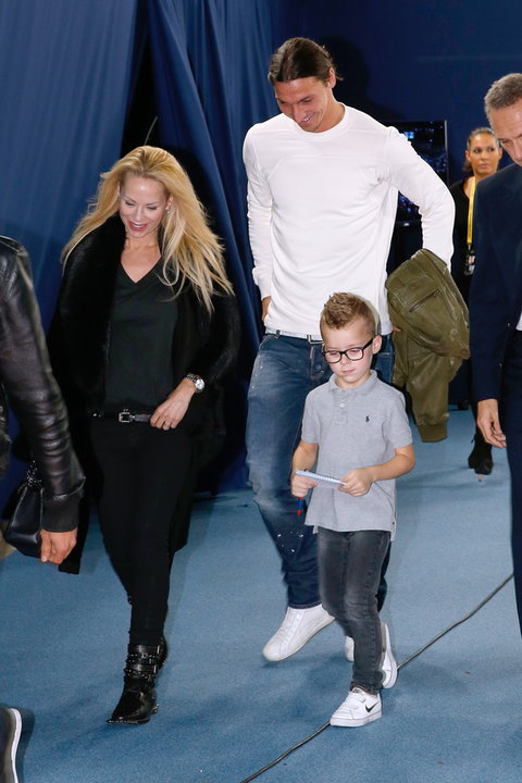 Helena Seger i Zlatan Ibrahimović z synem