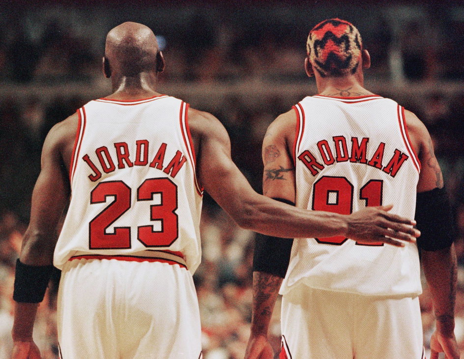 Michael Jordan i Dennis Rodman