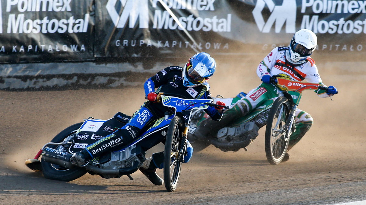 2021.04.23 Lublin Zuzel PGE Ekstraliga sezon 2021 Motor Lublin - Eltrox Wlokniarz Czestochowa N/z Wiktor Lampart (N) Jakub Miskowiak (B) Foto Wojciech Szubartowski / PressFocus 2021.04.23 Lublin PGE Ekstraliga season 2020 Motor Lublin - Eltrox Wlokniarz Czestochowa Wiktor Lampart (N) Jakub Miskowiak (B) Credit: Wojciech Szubartowski / PressFocus