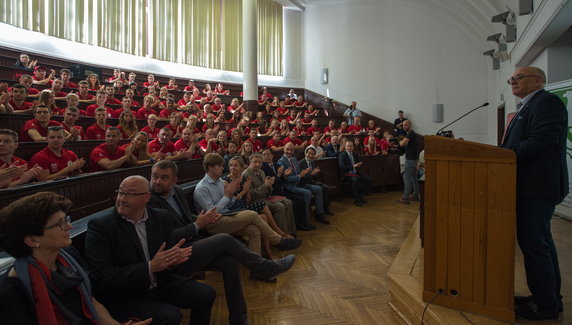 Pożegnanie reprezentacji Polski przed wylotem na Uniwersjadę