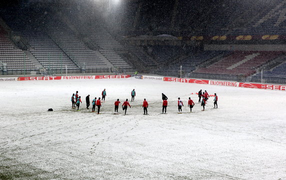 Trening Standardu przed meczem z Wisłą