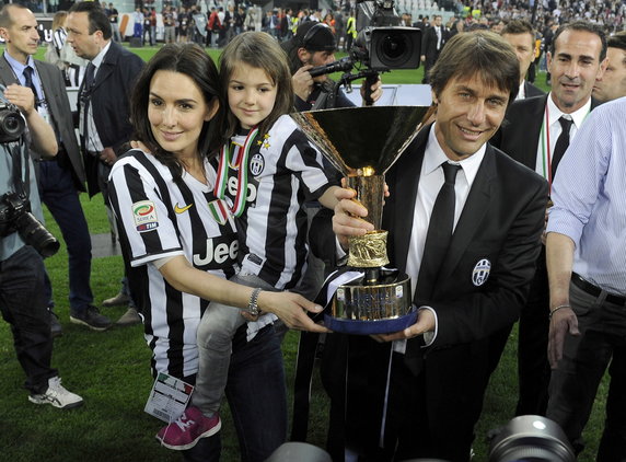 Antonio Conte z żoną Elisabettą