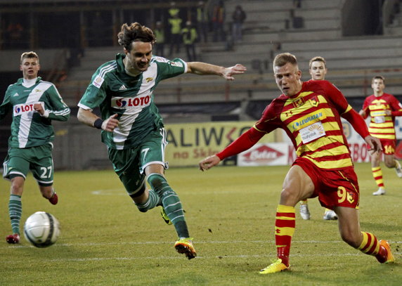 PIŁKARSKI PP JAGIELLONIA KONTRA LECHIA GDAŃSK ( Bekim Balaj Sebastian Madera )