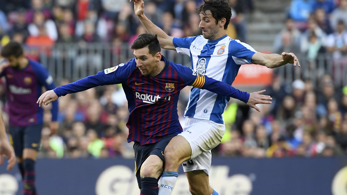 Lionel Messi (FC Barcelona) i Esteban Granero (Espanyol)