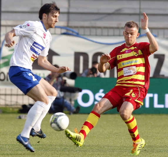 PIŁKA NOŻNA LIGA POLSKA PODBESKIDZIE JAGIELLONIA (Przemysław Pietruszka Filip Modelski)