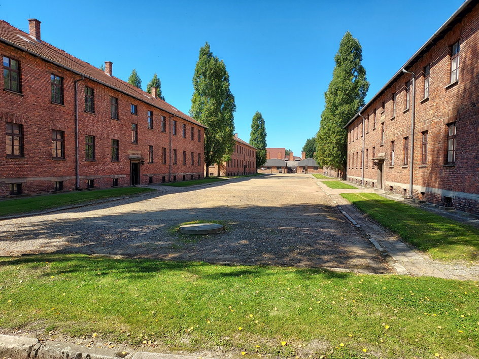 Miejsce dawnego boiska w KL Auschwitz