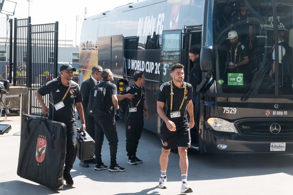 Jogadores do Al-Ahly chegaram ao Estádio MetLife