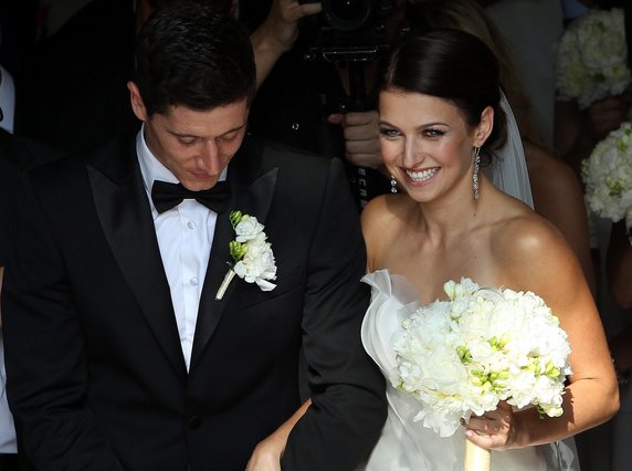 Robert Lewandowski and Anna Lewandowska in 2013