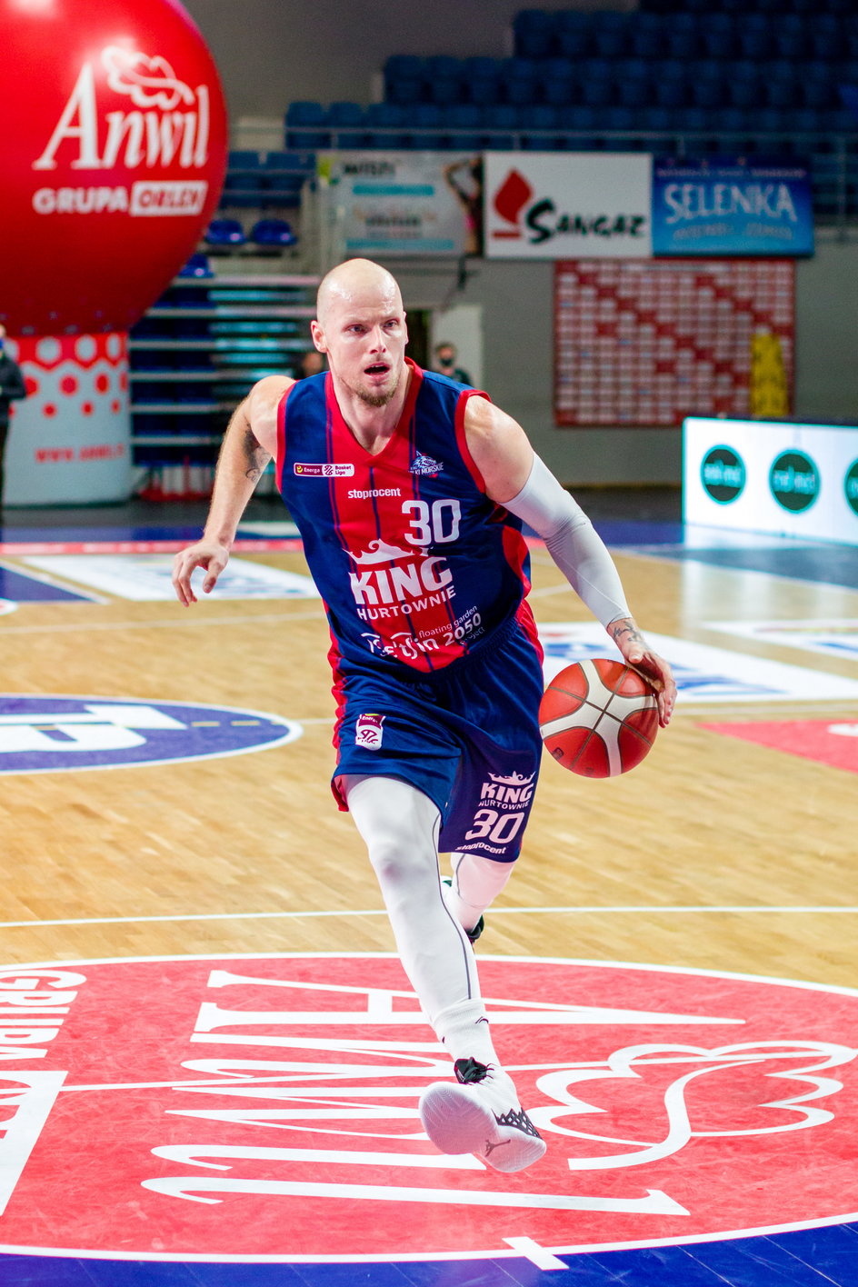 Maciej Lampe w barwach Kinga Szczecin (2021 r)