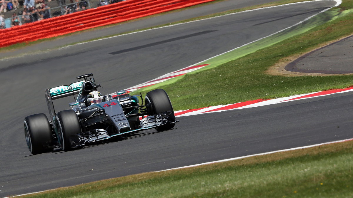 Lewis Hamilton na torze Silverstone