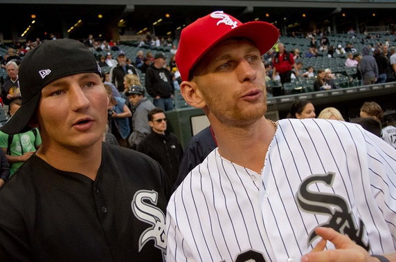 Szpilka, Fonfara i Mollo promują galę boksu na meczu Chicago White Sox