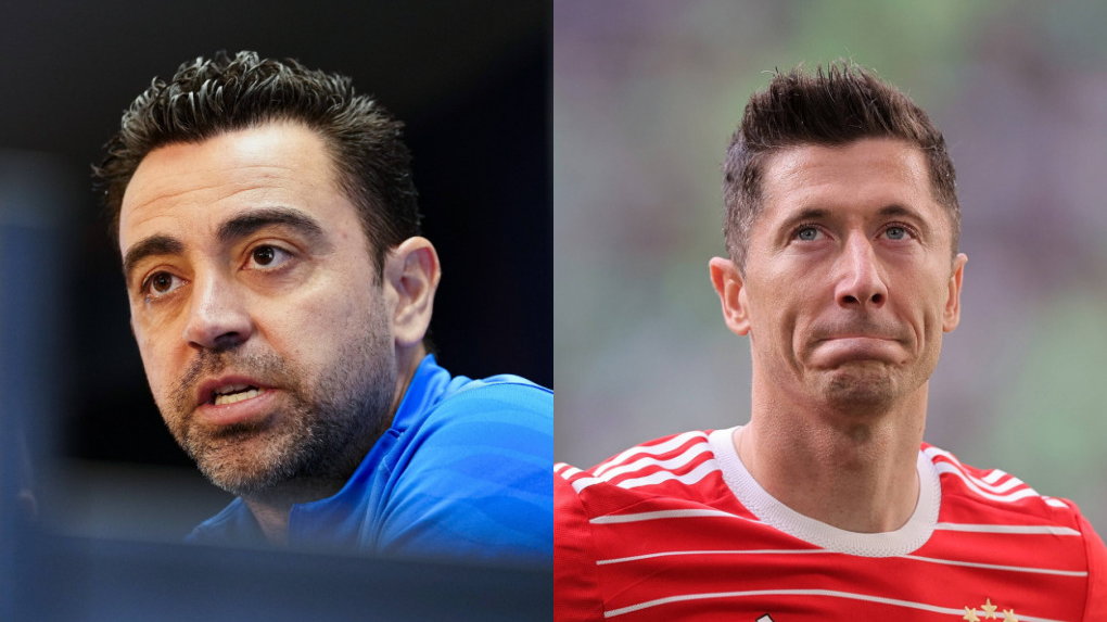 Xavi Hernandez i Robert Lewandowski