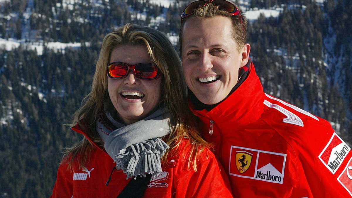Corinna i Michael Schumacherowie w górach w 2005 r.