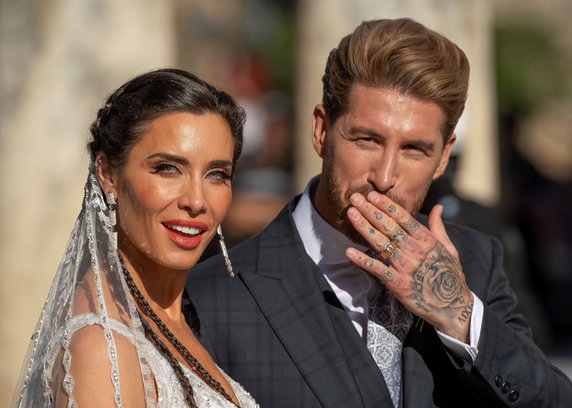 epa07650661 - SPAIN PEOPLE (Wedding of Sergio Ramos and Pilar Rubio)