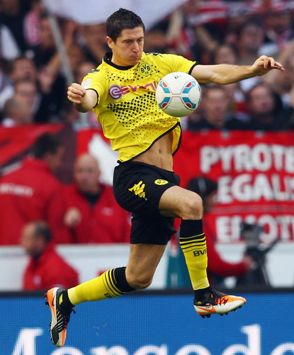 Robert Lewandowski w barwach Borussii Dortmund