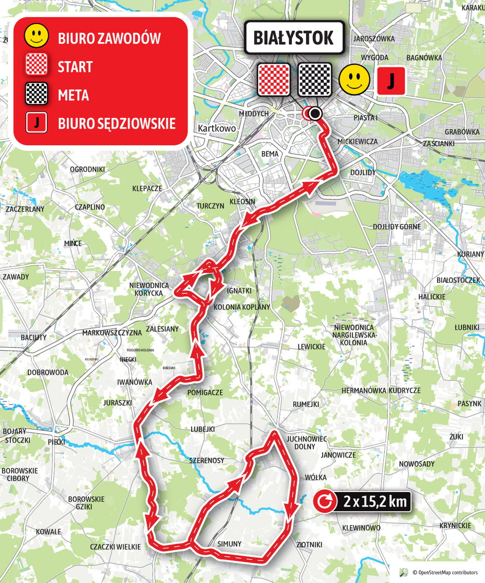 Orlen Lang Team Race. Mapa I etapu