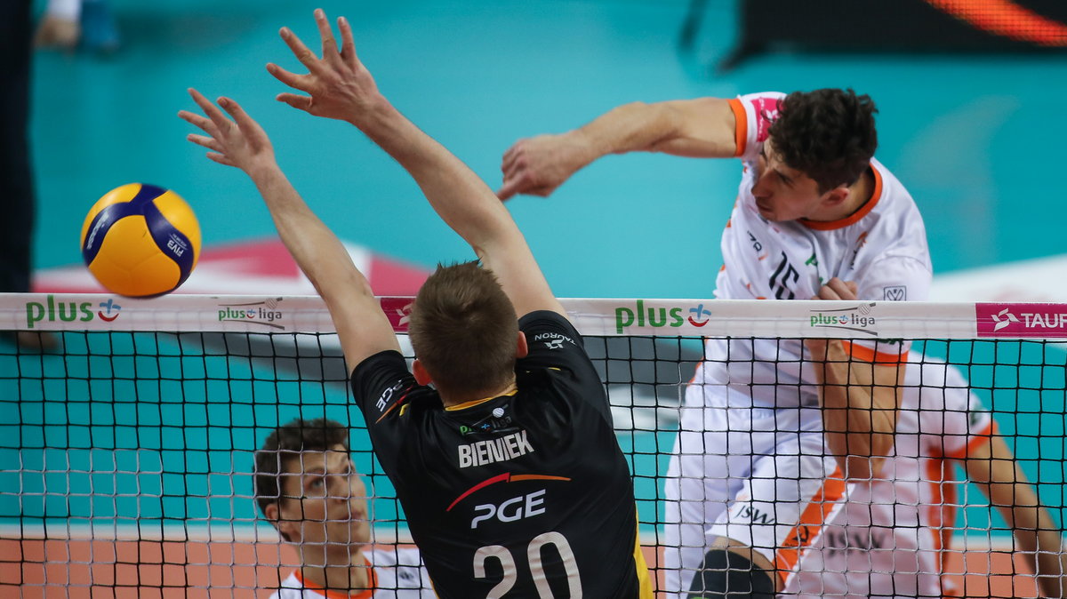 Siatkowka. PlusLiga. Jastrzebski Wegiel - PGE Skra Belchatow. 23.12.2020