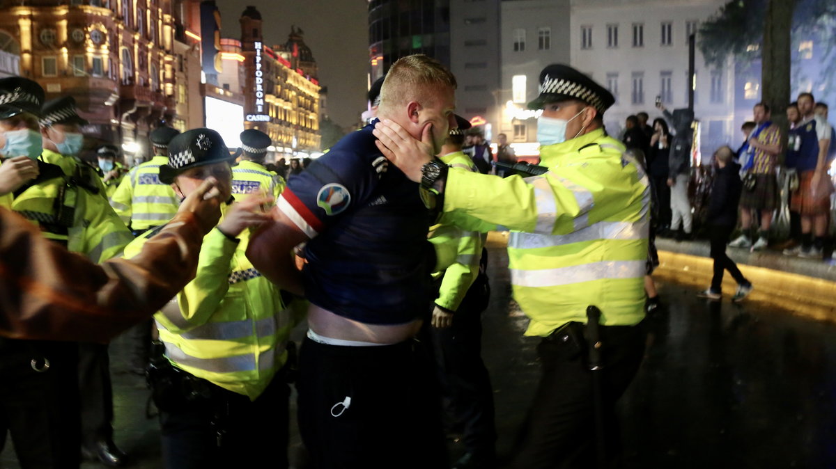 Po meczu Anglia - Szkocja doszło do zamieszek na ulicach Londynu