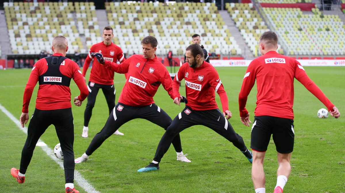 Trening reprezentacji Polski przed meczem z Włochami