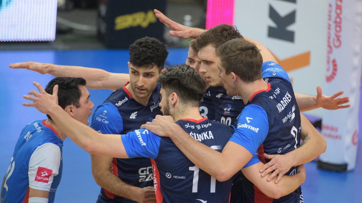 Radość zawodników Grupy Azoty ZAKSA Kędzierzyn-Koźle