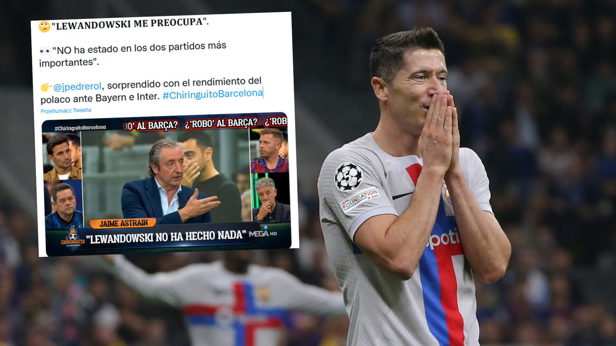 Robert Lewandowski padł ofiarą krytyki w znanym programie "El Chiringuito"