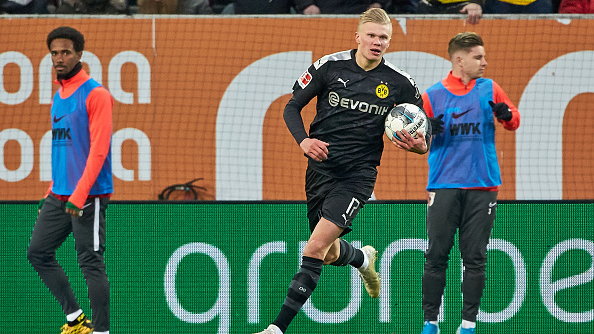 Erling Haaland (Borussia) w debiucie w Bundeslidze strzelił hat-tricka 