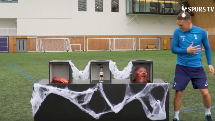 Piłkarze Tottenhamu wzięli udział w wyzwaniu z okazji Halloween