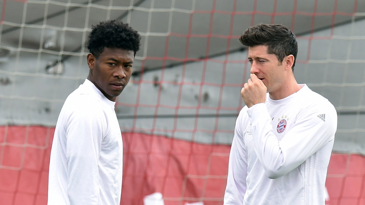 David Alaba (L) i Robert Lewandowski