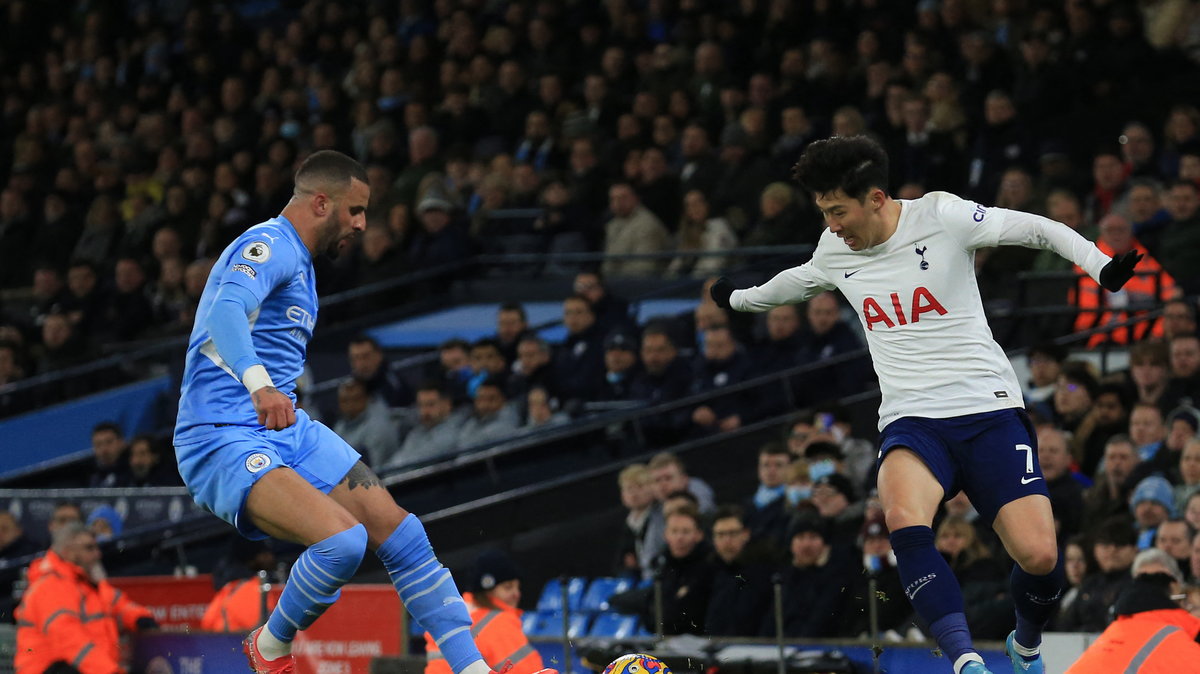 Kyle Walker (po lewej) oraz Heung-min Song (po prawej)