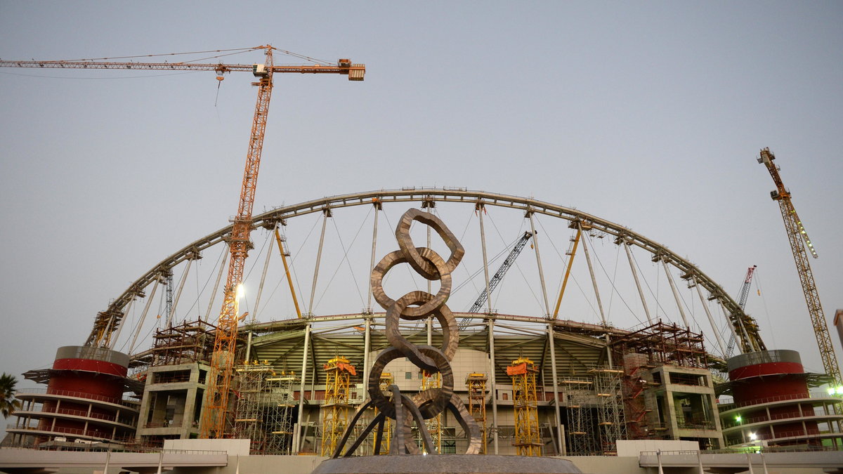 Doha: World Cup stadium under construction