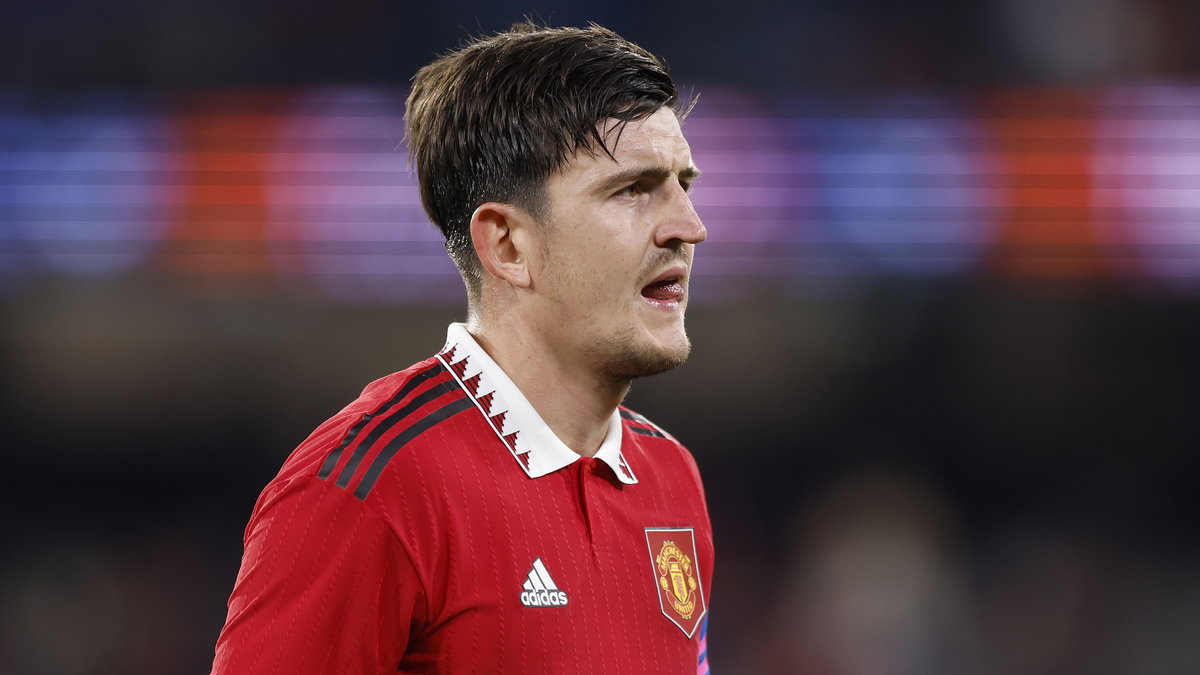 Harry Maguire w trakcie jednego z meczów Manchesteru United (15 lipca 2022 r.)