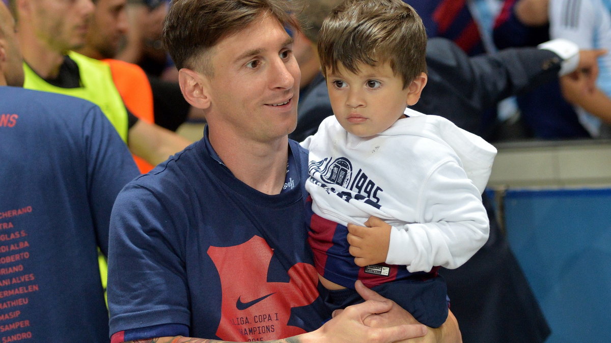 Lionel Messi z synem