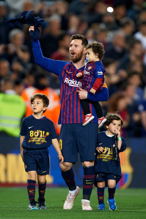 Lionel Messi z synami