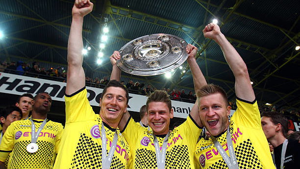 Robert Lewandowski, Łukasz Piszczek i Jakub Błaszczykowski