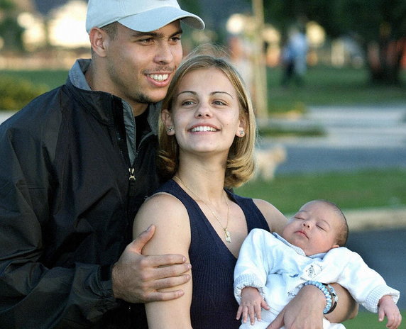 Milene Domingues i Ronaldo z synem