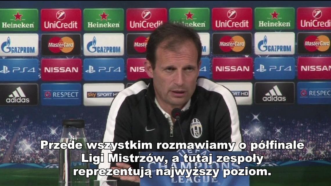 Allegri: Idealnego meczu nie uda nam sie zagrać