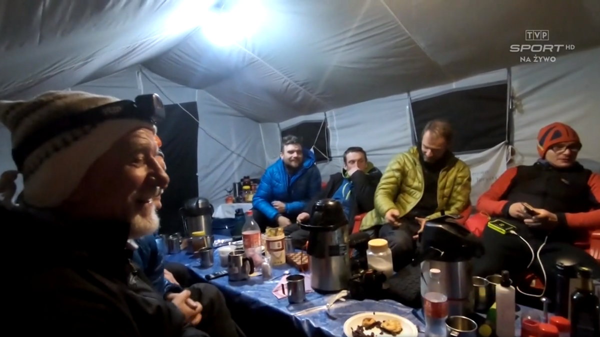 Polscy himalaiści w obozie pod K2