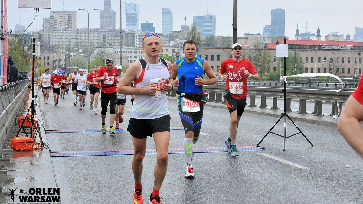 Dariusz Wieczorek w Orlen Warsaw Marathon