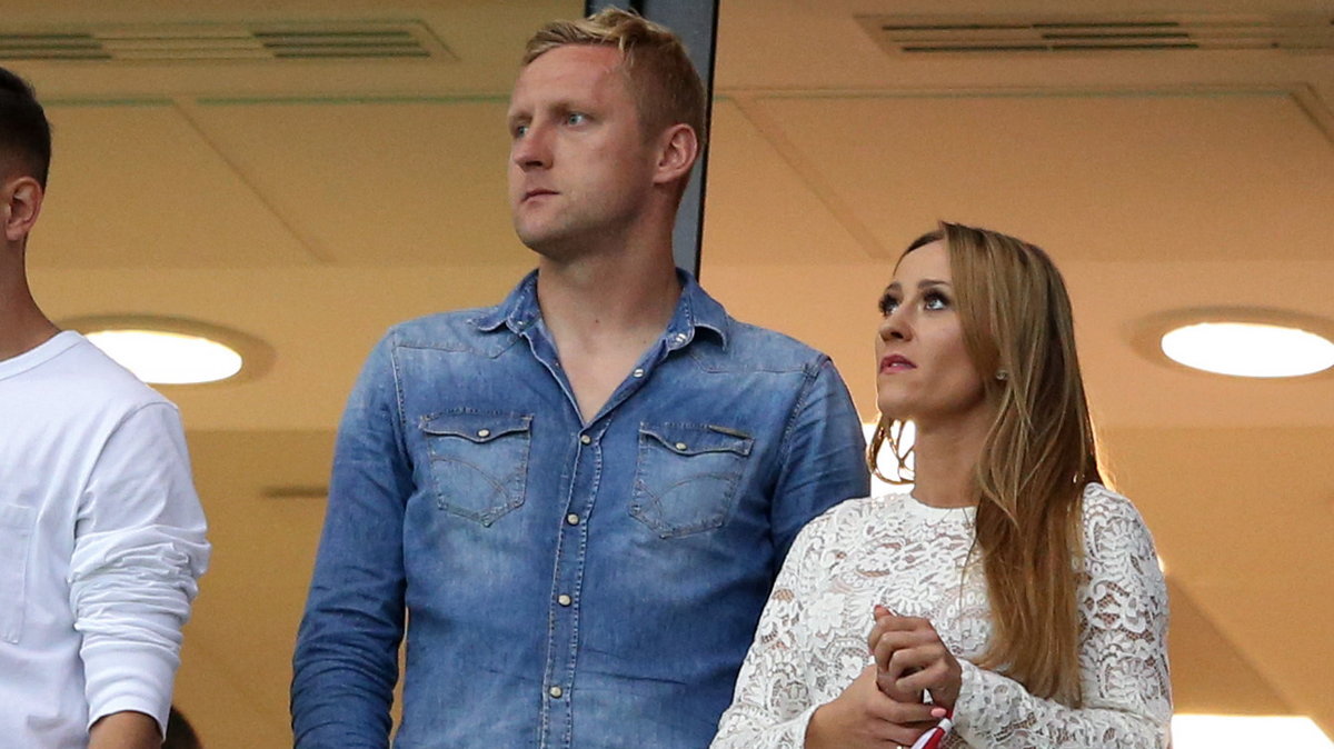 Kamil Glik z żoną Martą