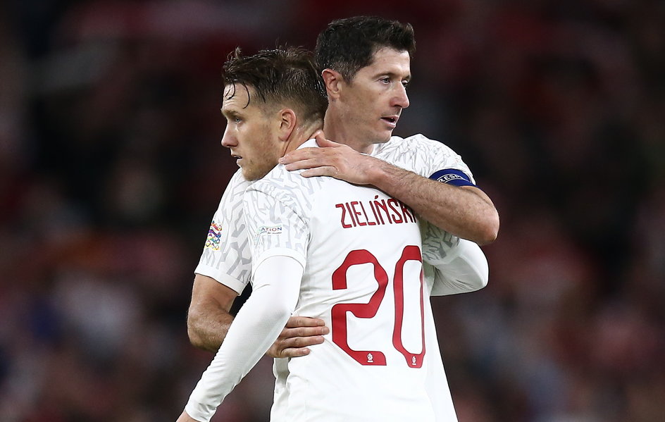 Robert Lewandowski i Piotr Zieliński.