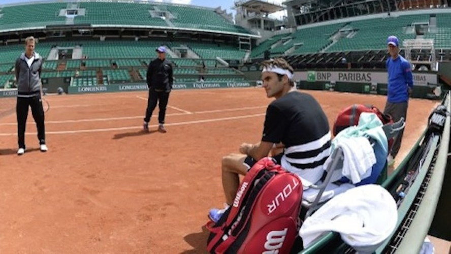 Roger Federer, fot. MIGUEL MEDINA / AFP