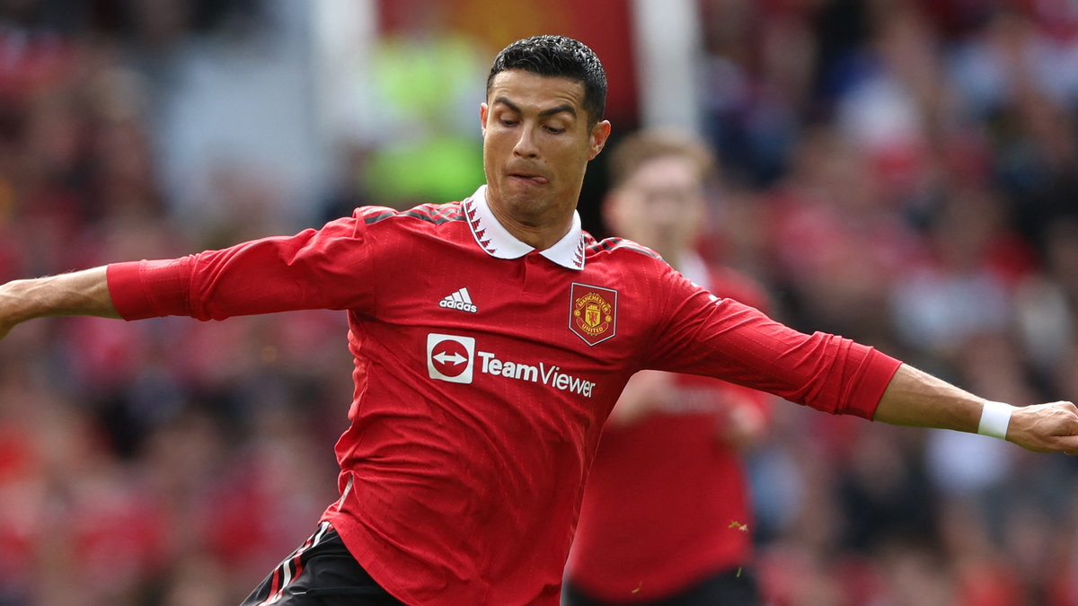 Cristiano Ronaldo w trakcie meczu Manchesteru United